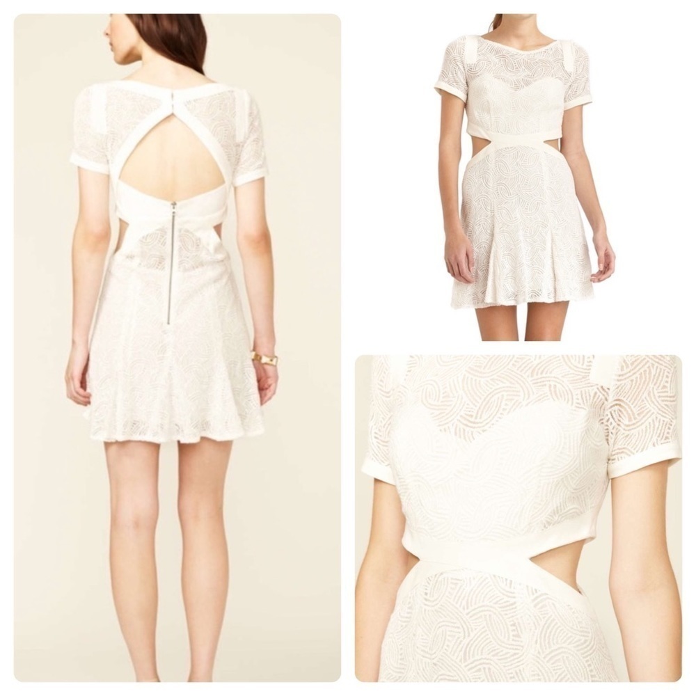 Rebecca Minkoff Side Cut Out Fit and Flare Dress